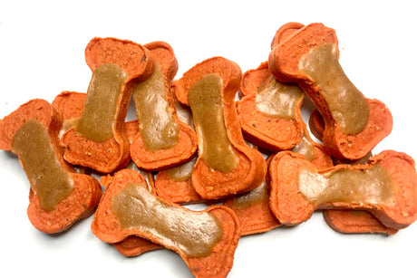 Image of peanut butter dog treats.