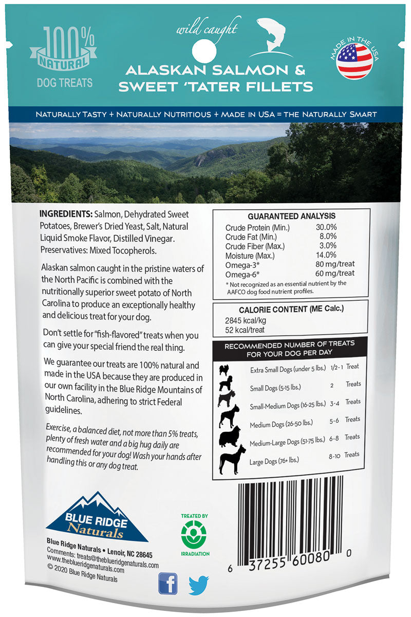 Blue Ridge Naturals Alaskan Salmon & Sweet 'Tater Fillets Blue Ridge Naturals Alaskan Salmon & Sweet 'Tater Fillets