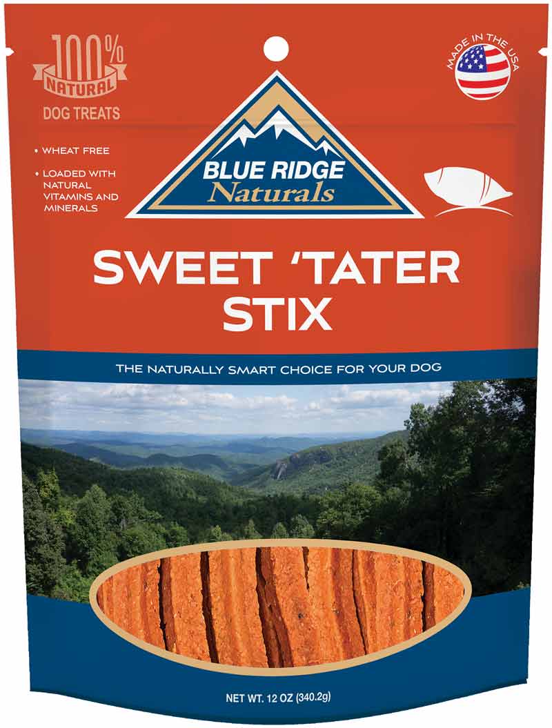 Blue Ridge Naturals Sweet Tater Stix Dog Treats Blue Ridge Naturals Sweet Tater Stix Dog Treats