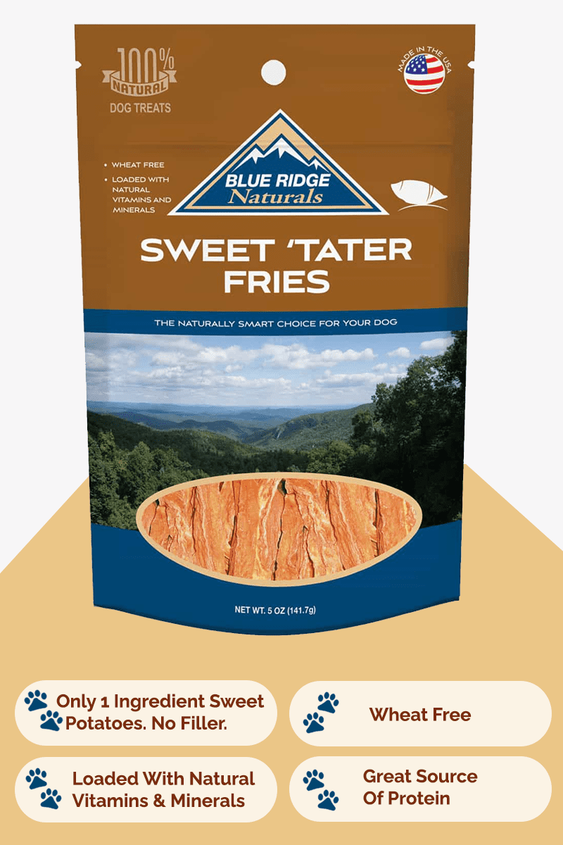 Blue Ridge Naturals Sweet Tater Fries Dog Treats Blue Ridge Naturals Sweet Tater Fries Dog Treats